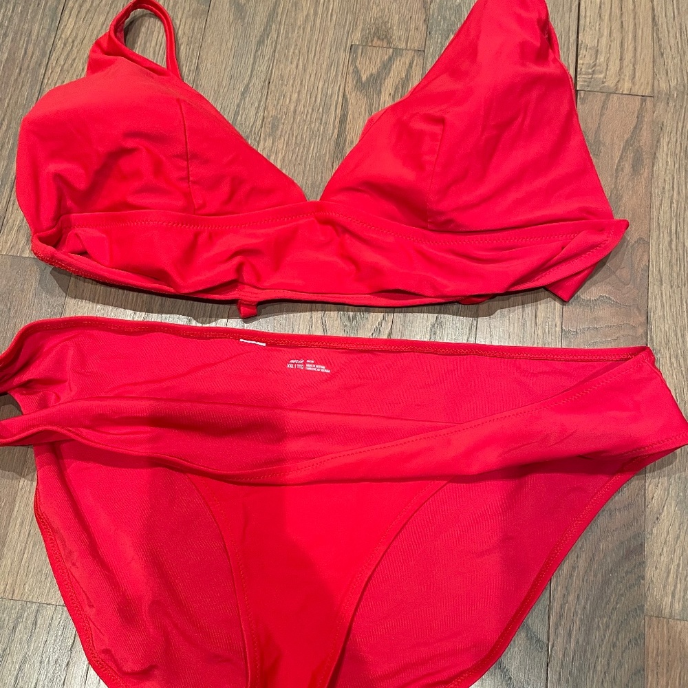 Aerie red bikini